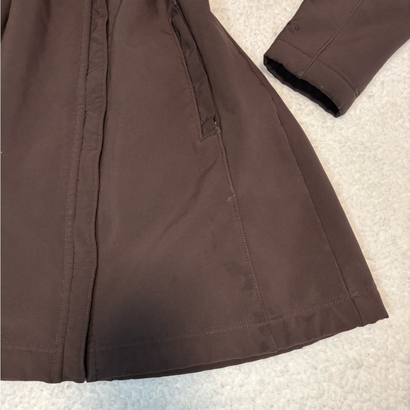 Patagonia Women Brown Long Au Train Fleece Coat - Picture 5 of 12